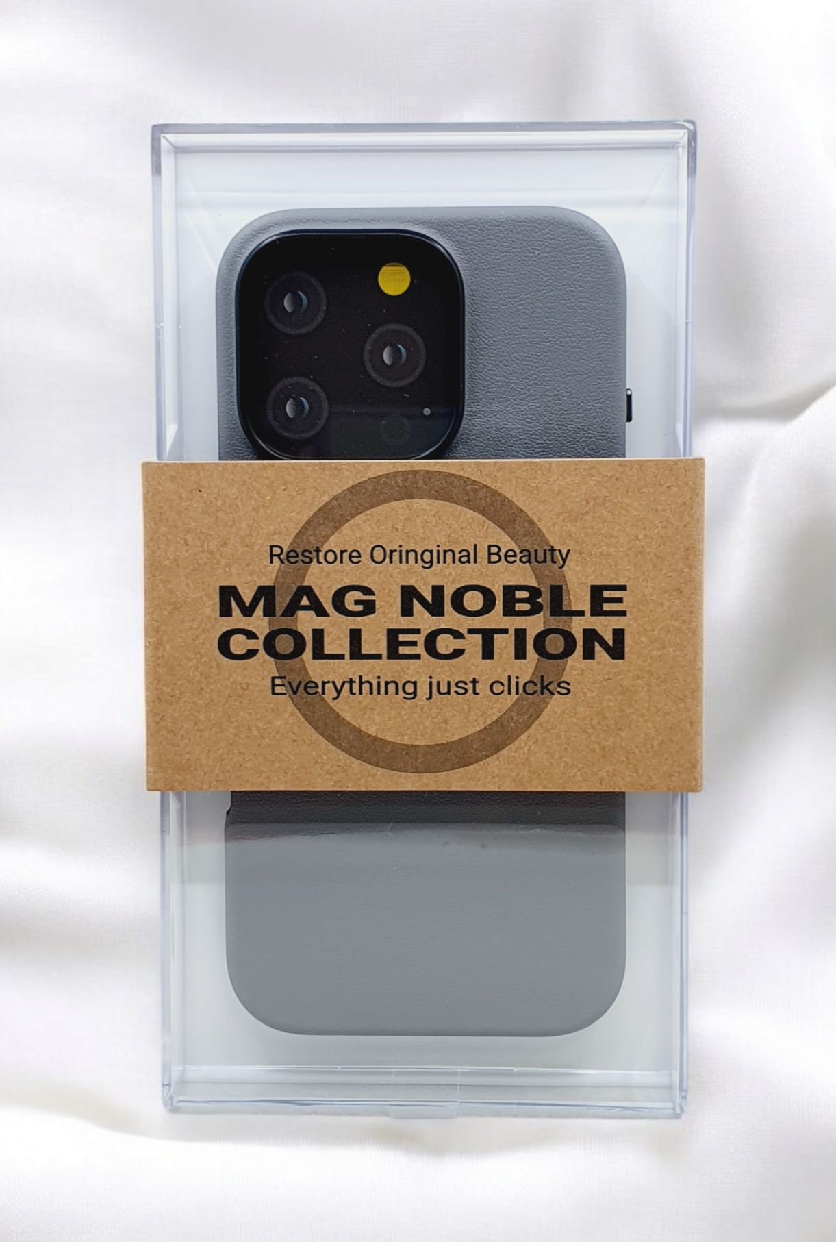 Чехол KZDOO Mag Noble Collection для iPhone 15 Pro (Titanium grey)