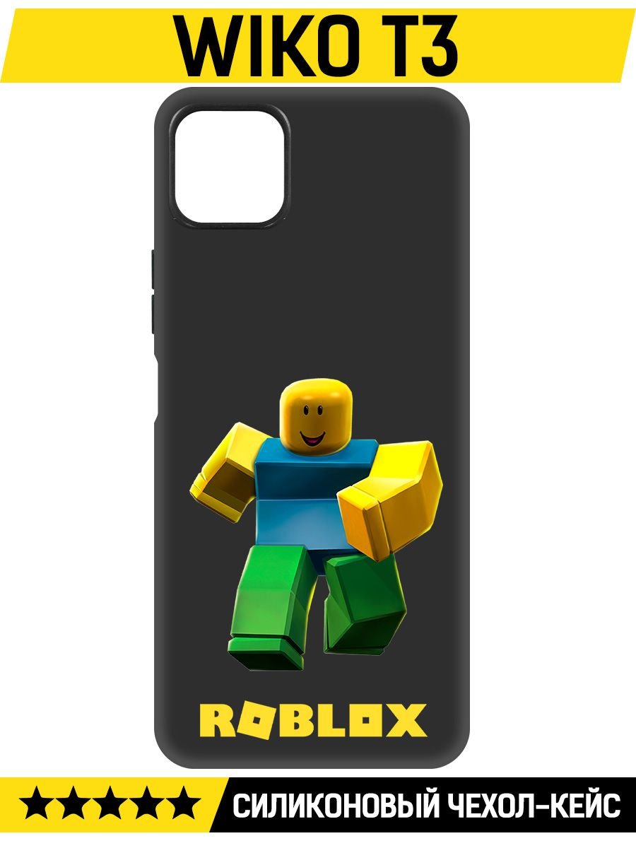 Чехол-накладка Krutoff Soft Case Roblox-Классический Нуб для Wiko T3 черный
