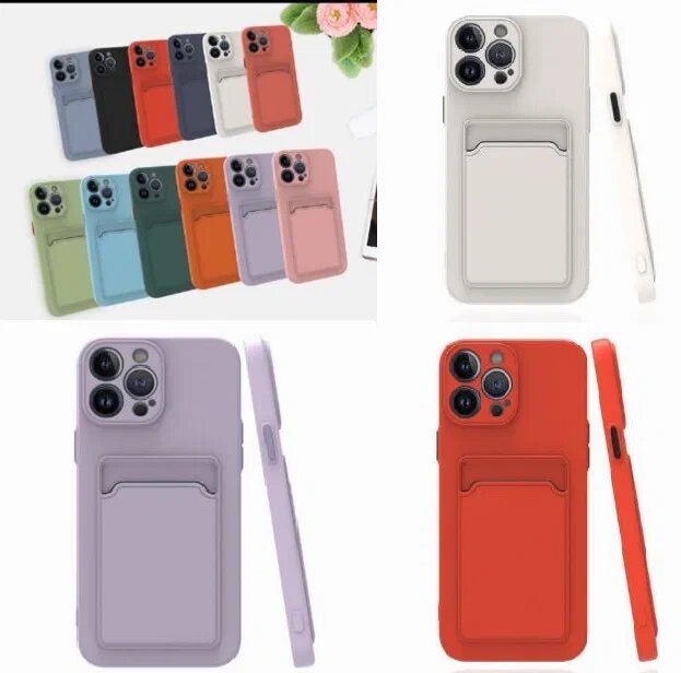 BUTTON силикон (карман для пластик карт) для Xiaomi Mi13 LiTE (2023) черный