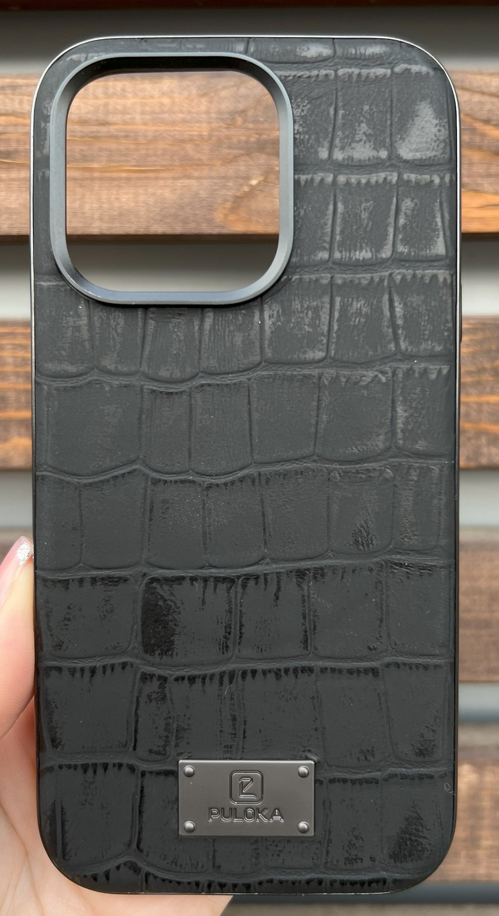 Чехол Puloka для iPhone 14 Pro Max эко кожа PN-YJ23 (Black)