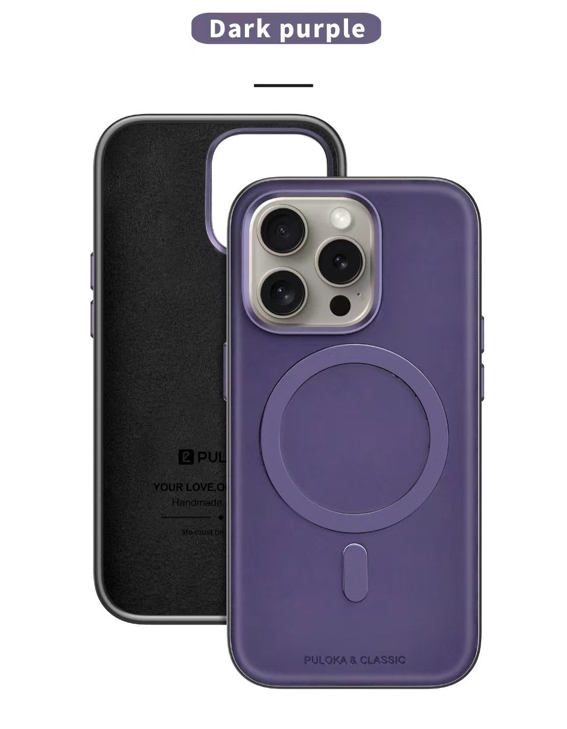 Чехол Puloka для iPhone 14 Pro (MagSafe) (Purple)