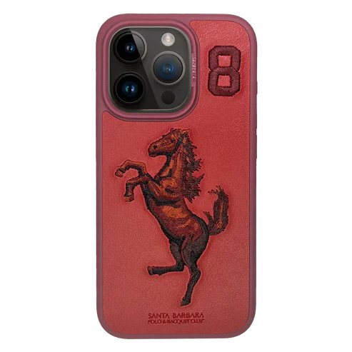 Чехол Santa Barbara Polo Boris для iPhone 15 Pro (Red)