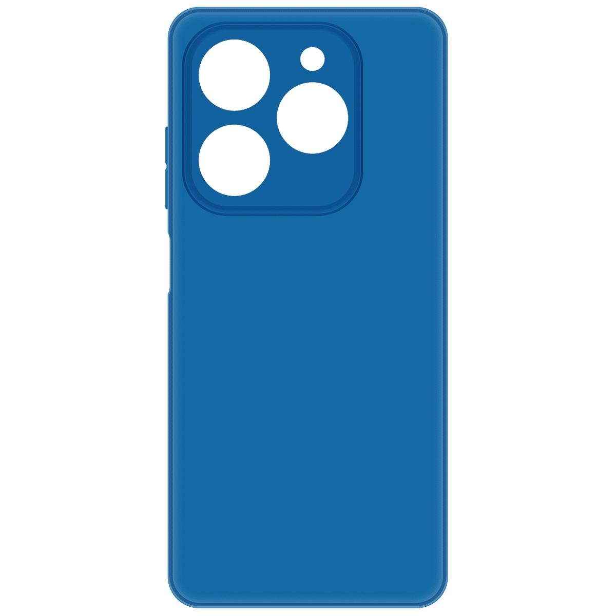 Чехол-накладка Krutoff Silicone Case для TECNO Spark 20 Pro синий