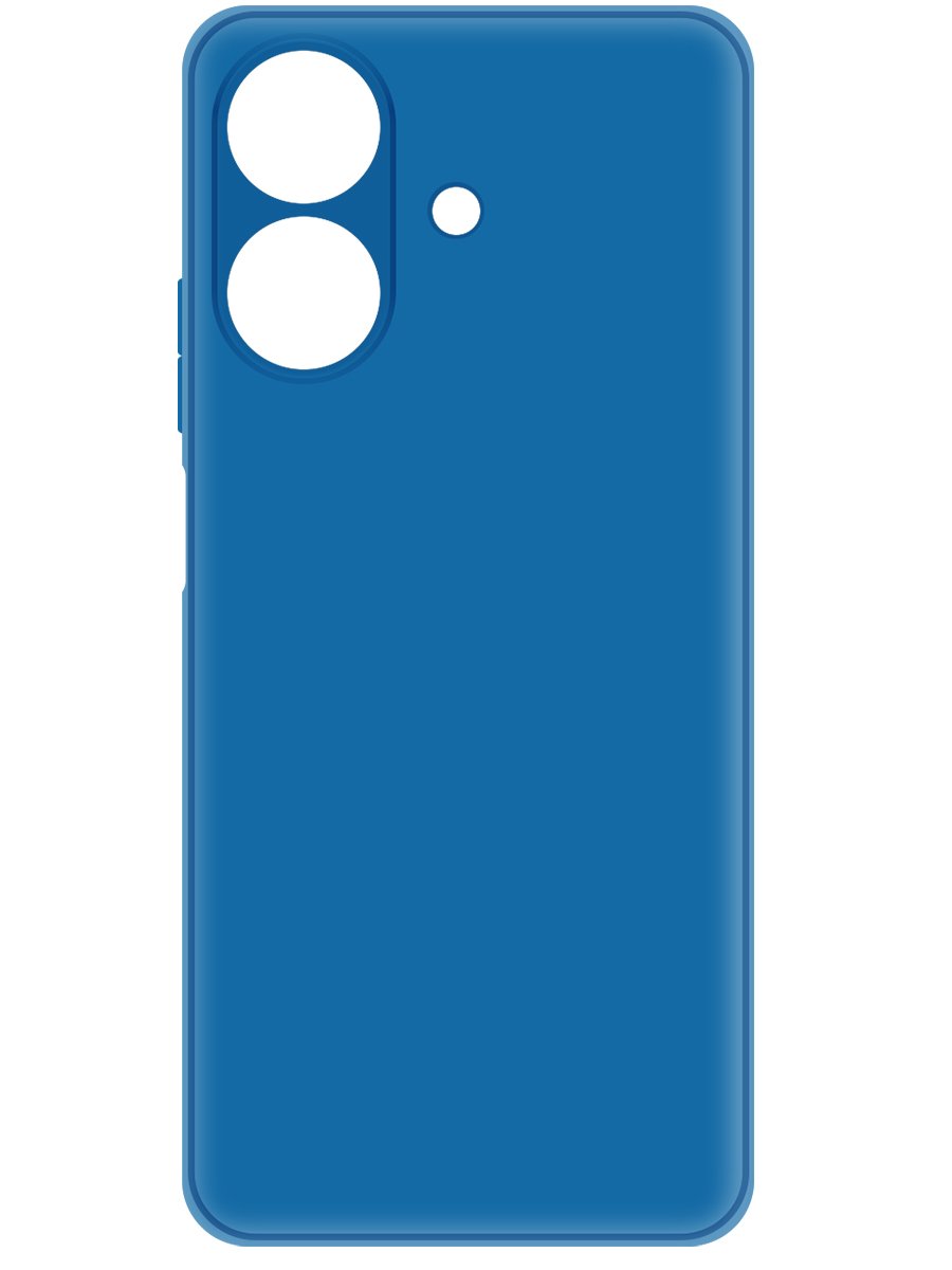 Чехол-накладка Krutoff Silicone Case для Realme Note 60/Note 60X синий