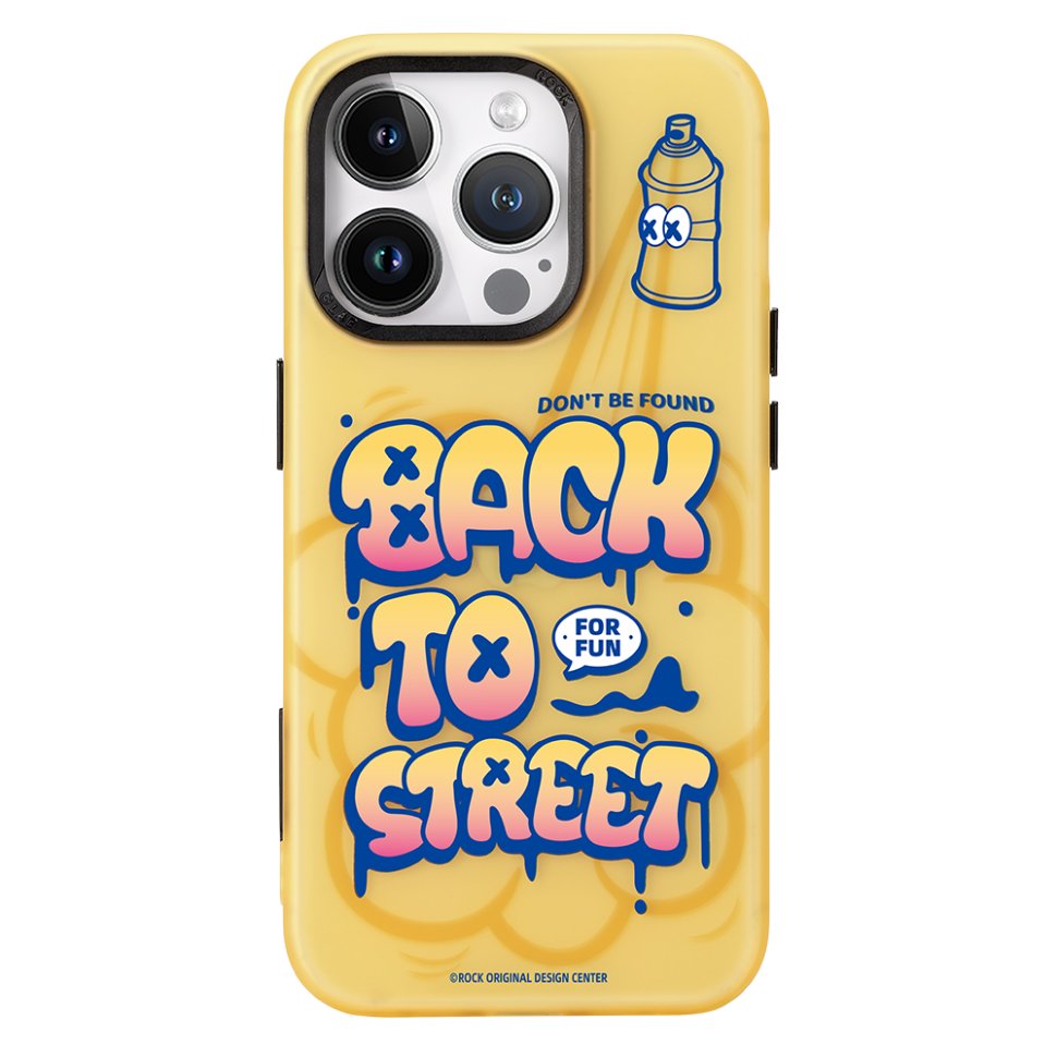 Чехол накладка ROCK Inshare Graffiti iPhone 15 Pro Желтый