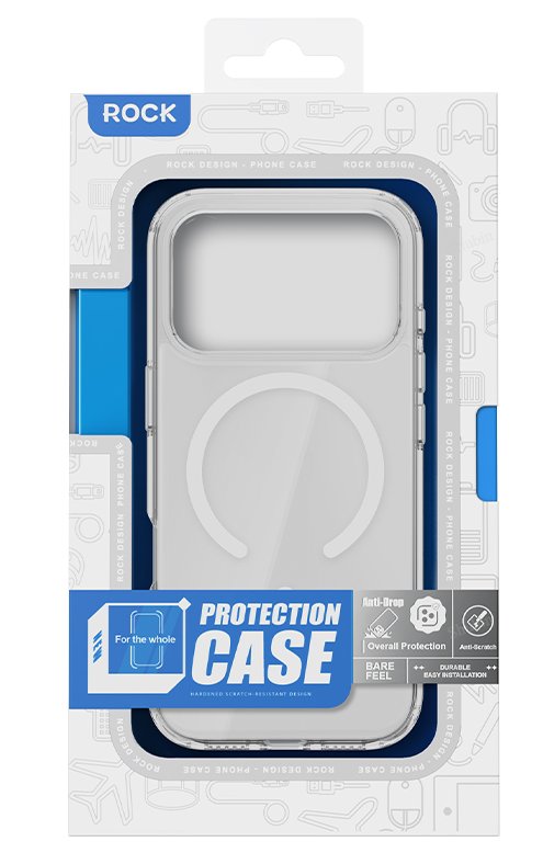 Чехол накладка ROCK Crystal Shield MagSafe iPhone 17 Pro Max Прозрачный