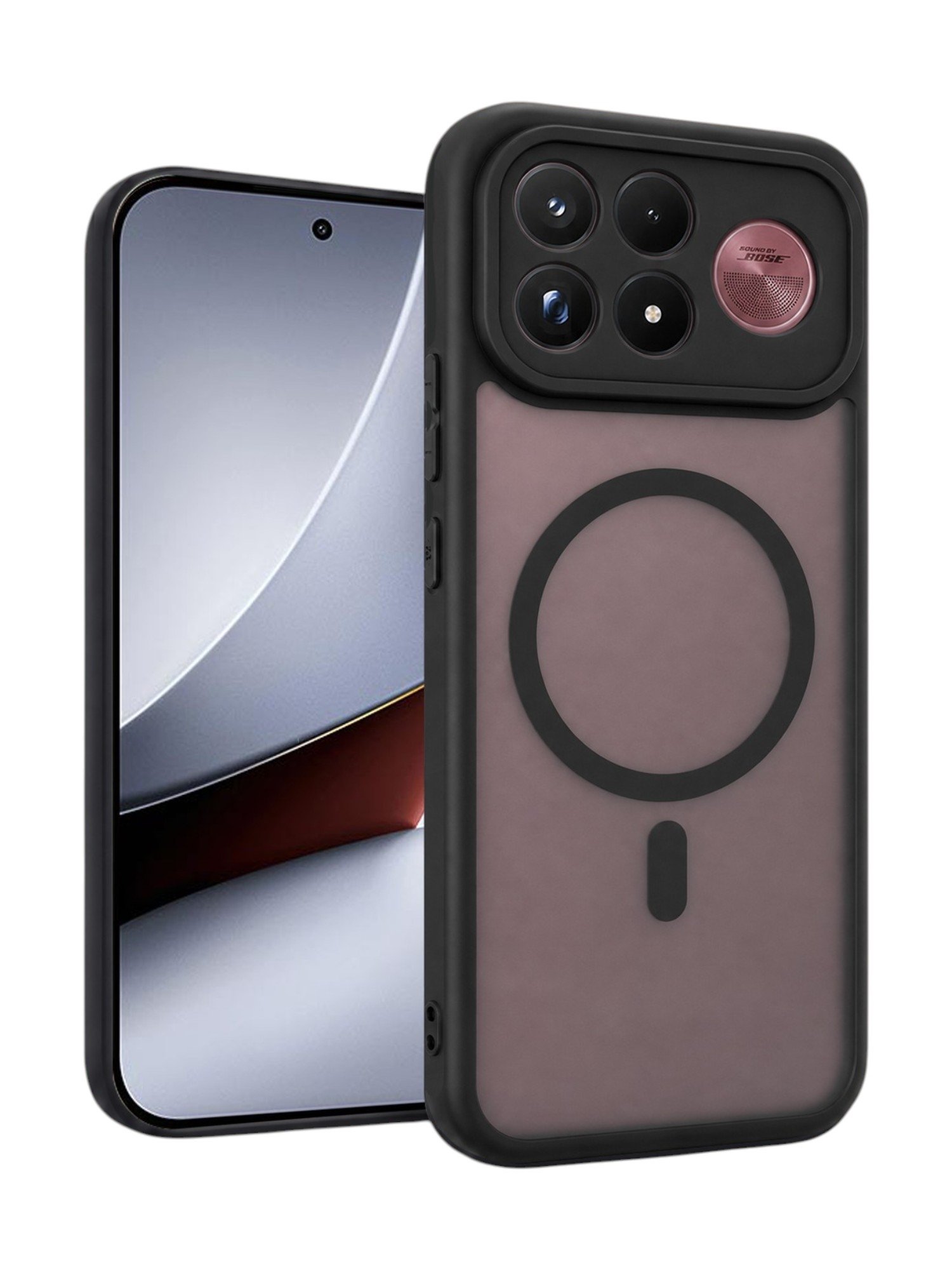 Чехол Matte Hybrid Case для Xiaomi POCO F9 Ultra c MagSafe черный