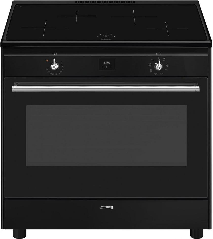 Варочный центр Smeg CX91IMBL Classica Concerto 90х60см, индукционная поверхность, электрическая духовка, 4 зоны нагрева, объем 115л