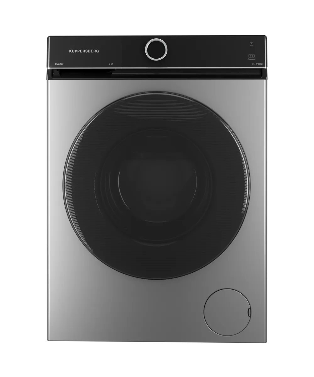 Стиральная машина Kuppersberg WM 410 GR High-Tech, ВхШхГ 85х60х42см, загрузка 7кг, 1200об/мин, 14 программ, инверторный двигатель, пар