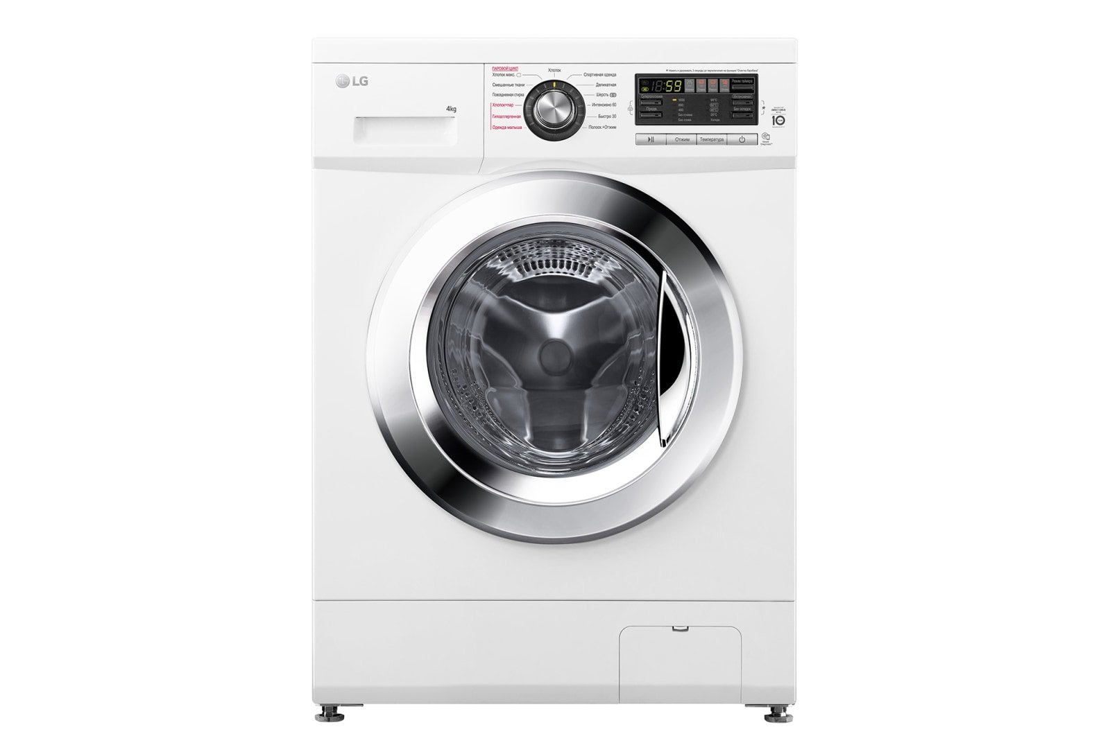 Стиральная машина LG F1096SDS3 кл.:A фронт. макс.:4кг белый