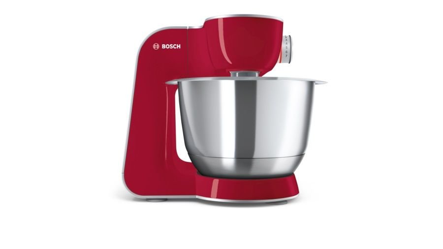 Кухонный комбайн Bosch MUM58720 красный/серебристый