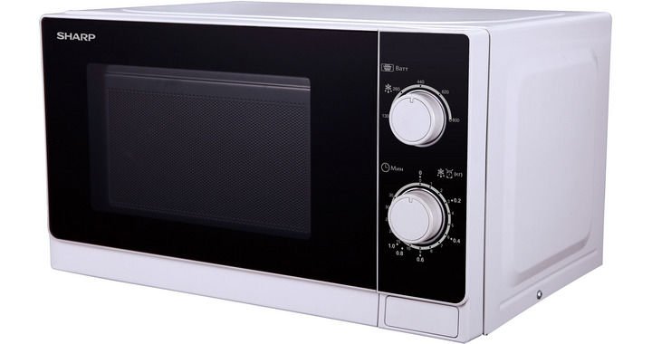 Микроволновая печь Sharp R-2000RW белый/чёрный