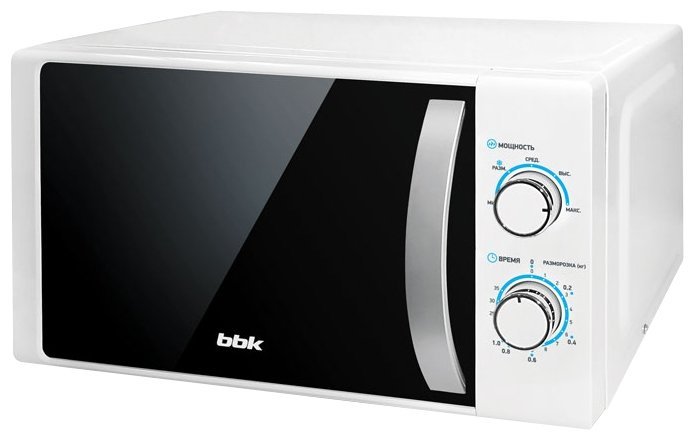 Микроволновая Печь BBK 20MWS-711M/WS белый/серебро 20 литров, механическое управление, 700 Вт