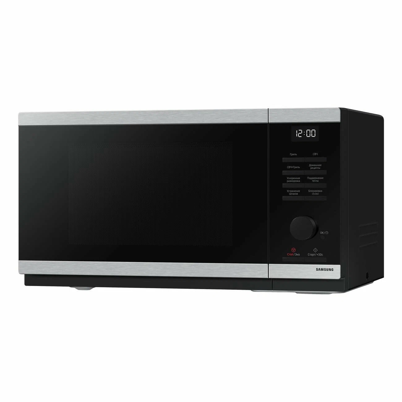Микроволновая печь Samsung MG23DG4524ATBW нерж/черный