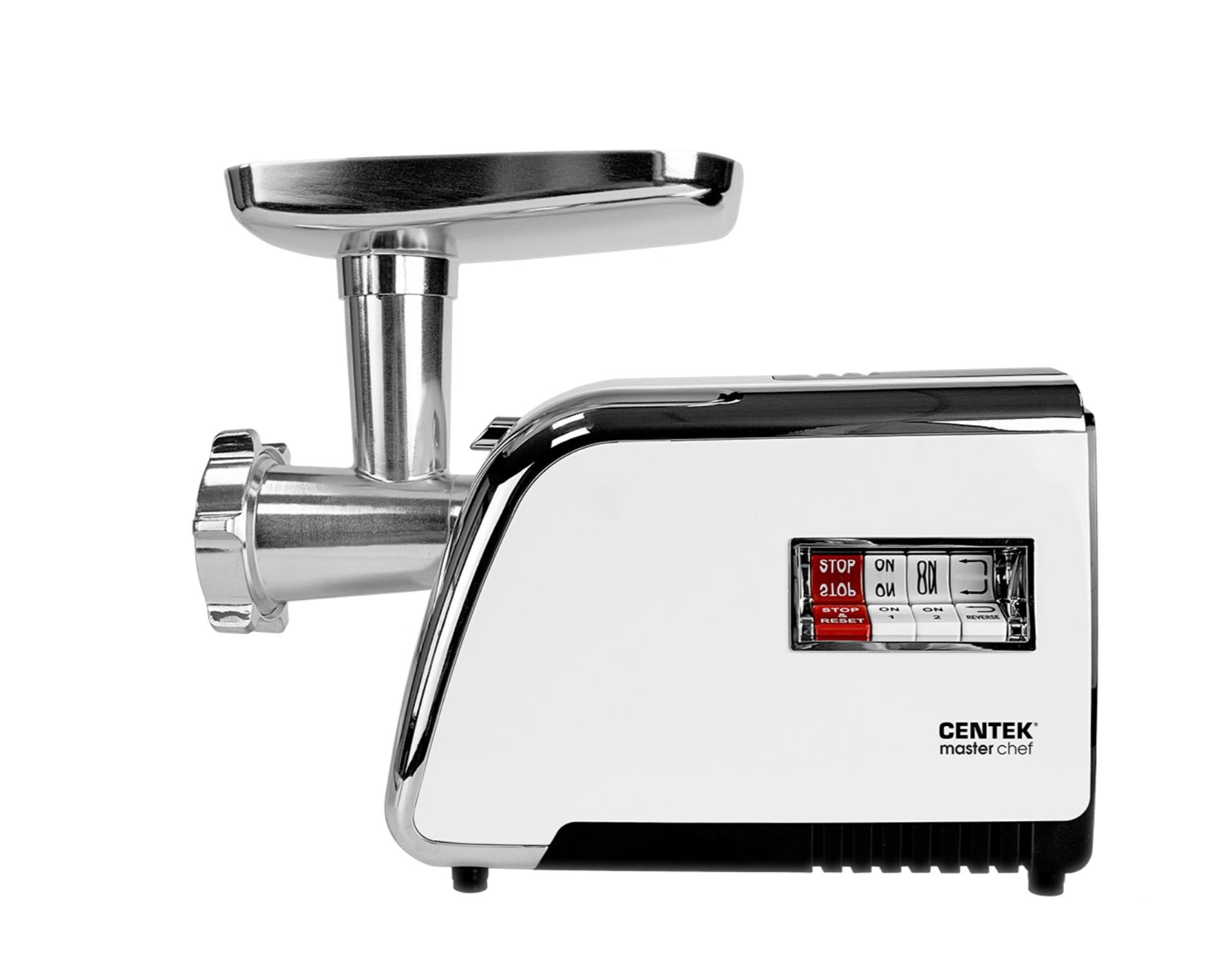 Мясорубка Centek CT-1602 Juice (белый/хром)