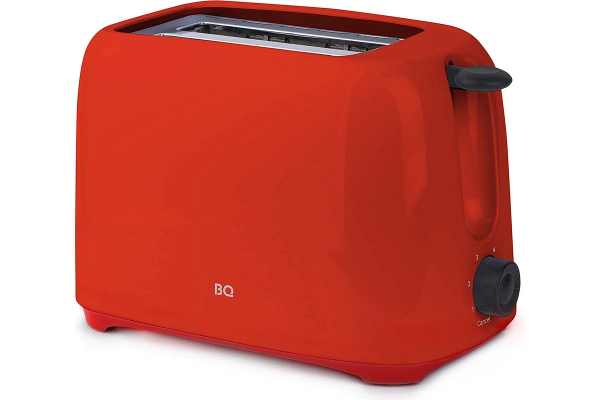 Тостер BQ T1007 Red Мощность 700 Ватт. 2 отсека для тостов