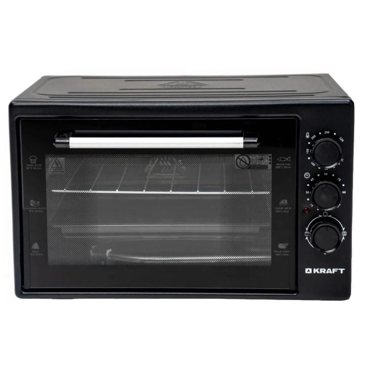 Мини-печь KRAFT KM-MV 3801 BL черный