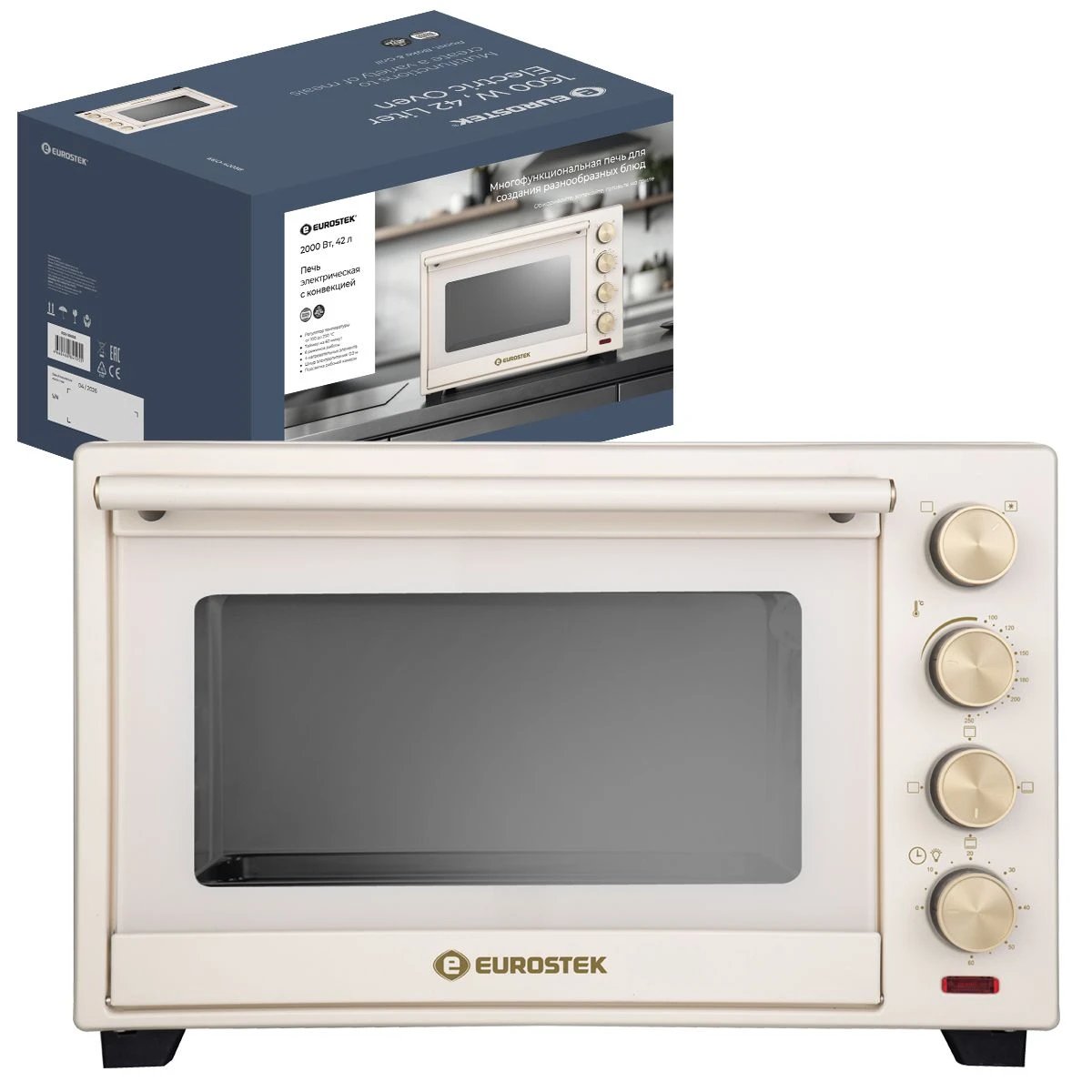 Мини-печь Eurostek EEO-4203C Кремовый
