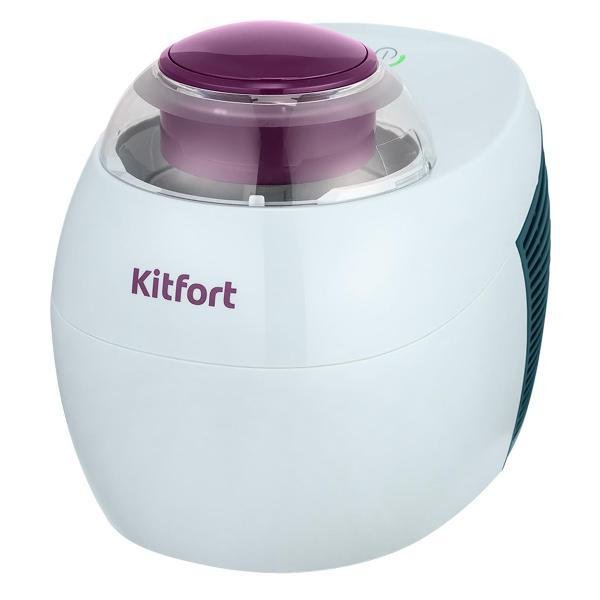 Мороженица Kitfort КТ-1842 60Вт 500мл белый/фиолетовый