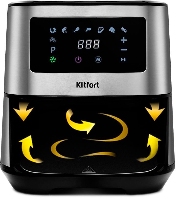 Аэрогриль Kitfort KT-2228 серебристый
