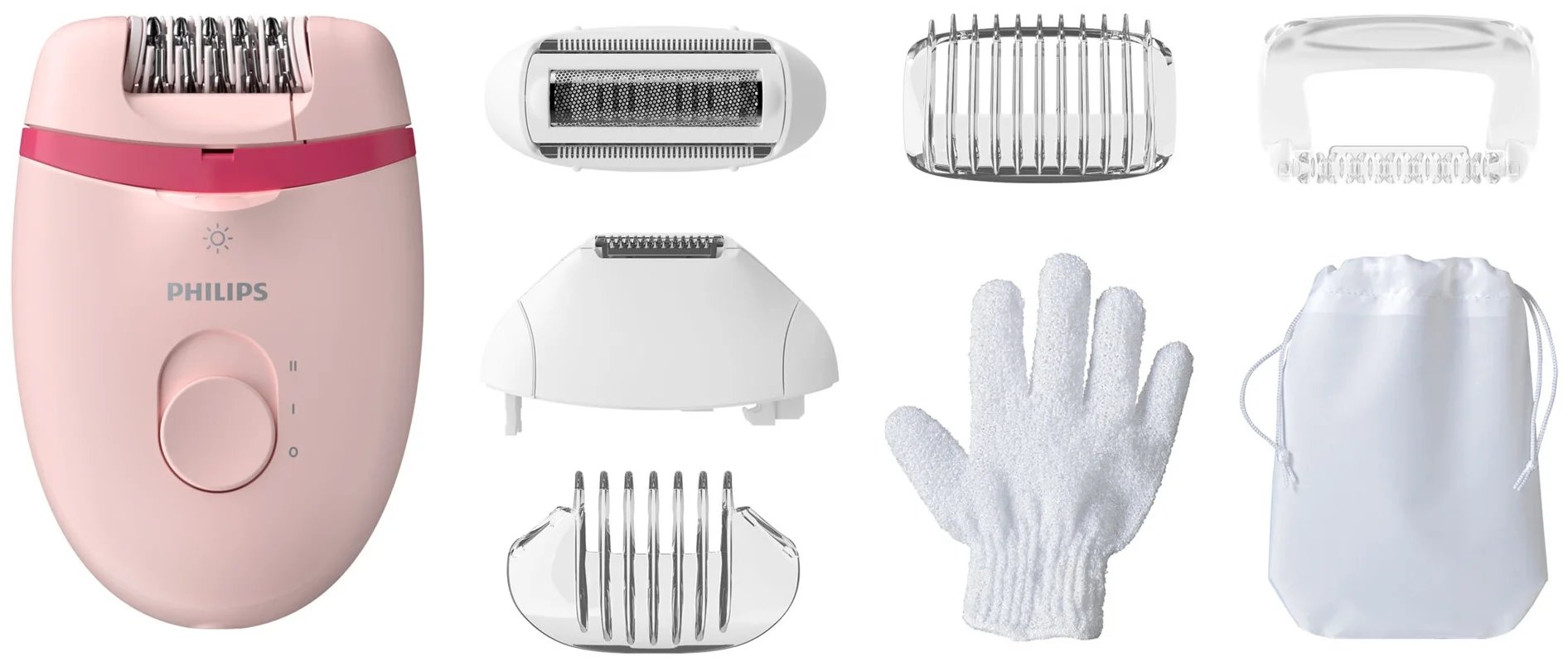 Эпилятор Philips BRE285/00 белый/розовый