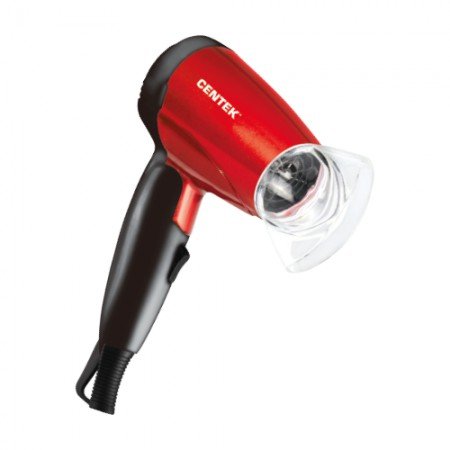 Фен Centek CT-2230  (красн/черн) 1200Вт, 2 скорости и температуры нагрева, складная ручка