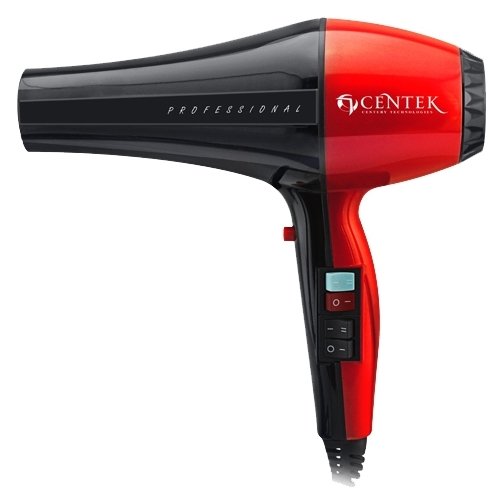 Фен Centek CT-2225 Professional (черн/красн) 2400Вт, проф. управление, 5 режимов,  2 концентратора