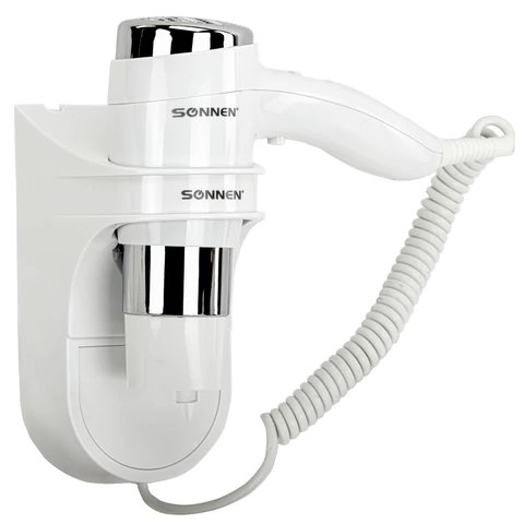 Фен SONNEN HD-2112 Extra power белый/хром