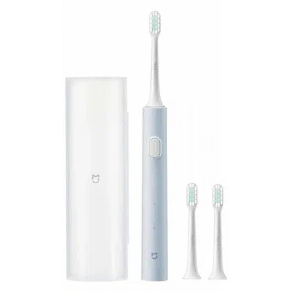 Электрическая зубная щетка Xiaomi Mijia Electric Toothbrush T200C Blue 2 сменные щетки и футляр для хранения
