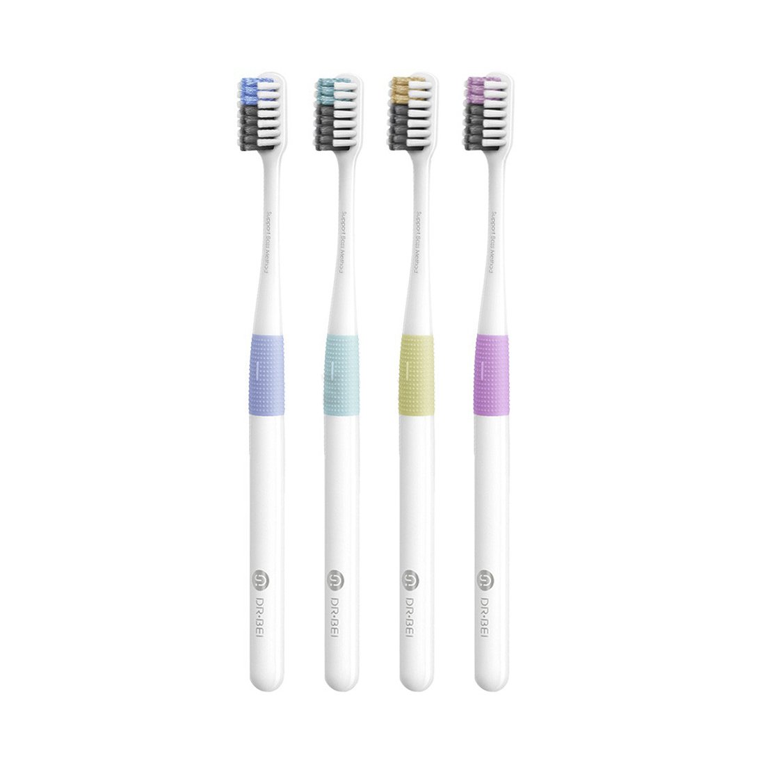 Набор зубных щеток  Xiaomi Doctor B Bass Method Toothbrush (4 шт.) (NUN4006RT)