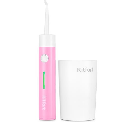 Ирригатор KitFort КТ-2957-1 розовый и белый