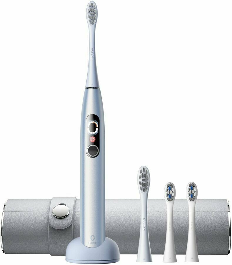 Комплект электрических зубных щеток Oclean X Pro Digital Set Серебрянный