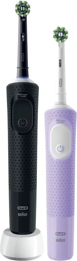 Набор электрических зубных щеток Oral-B Vitality Pro 80368953 черный/лиловый