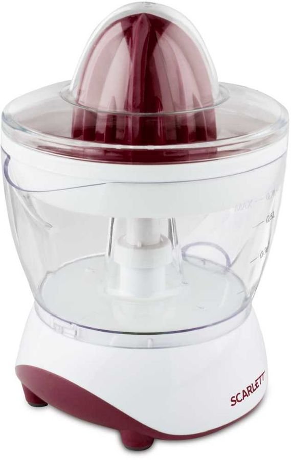 Соковыжималка цитрусовая Scarlett SC-JE50C06 белый/коричневый