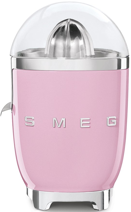 Соковыжималка SMEG CJF11PKEU для цитрусовых, стиль 50-х г., ручной отжим, розовый