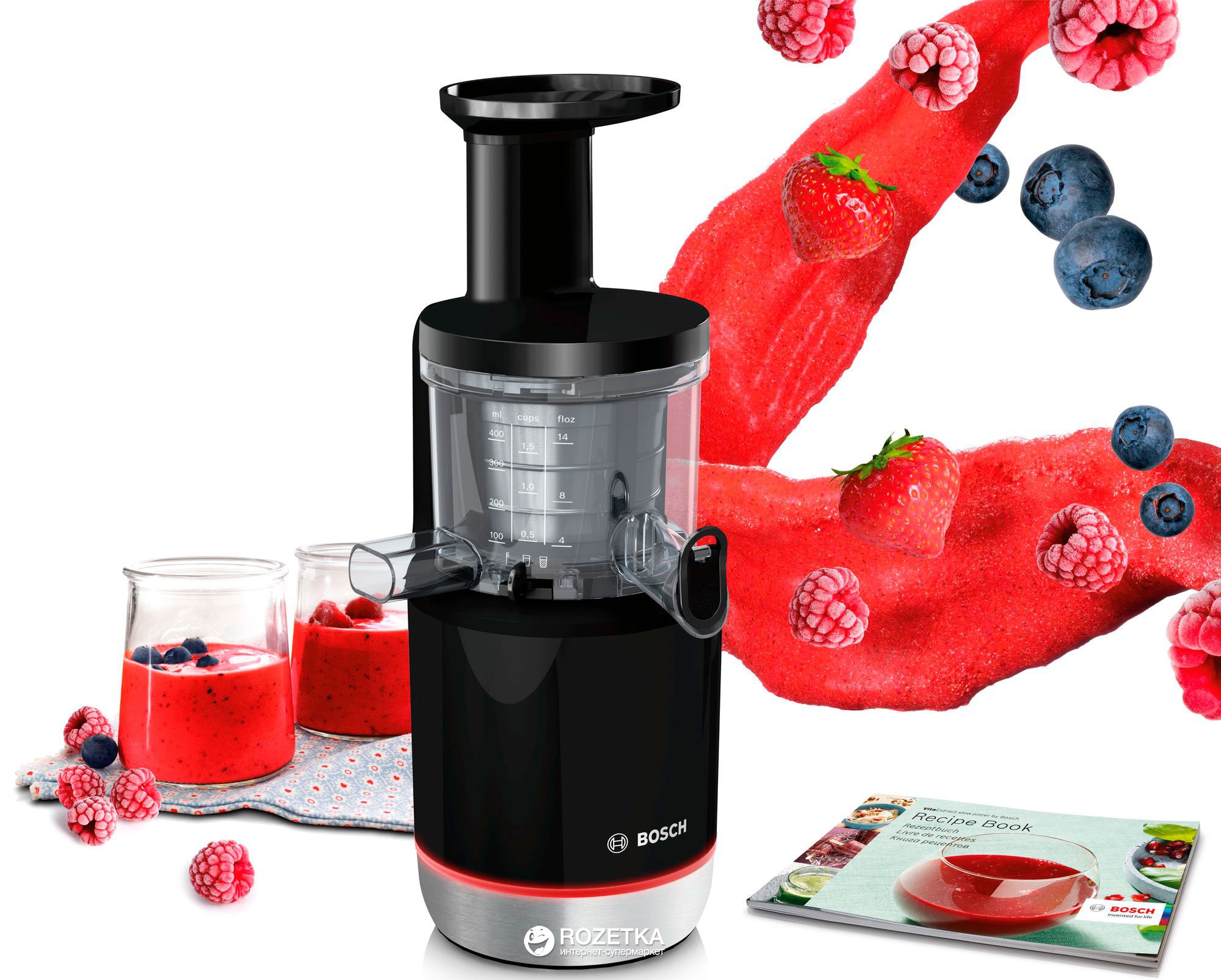 Соковыжималка Bosch MESM731M черный