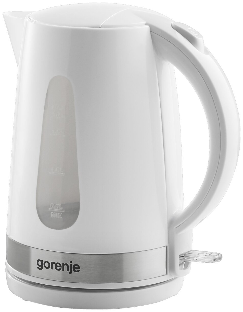 Чайник Gorenje K17WE белый/серебристый
