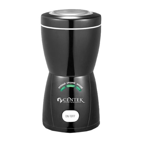 Кофемолка Centek CT-1354 BL (черный) 200Вт, 70г, АВТОпомол (3 уровня), 3 LED индикатора