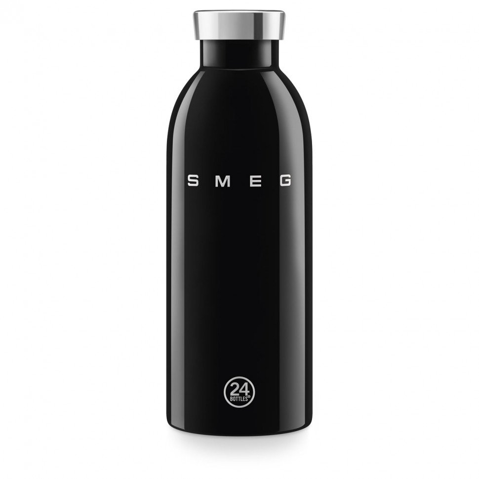 Термобутылка SMEG WBF01BL стиль 50-х гг, объем 500мл, поддержание тепла до 12 часов, черный