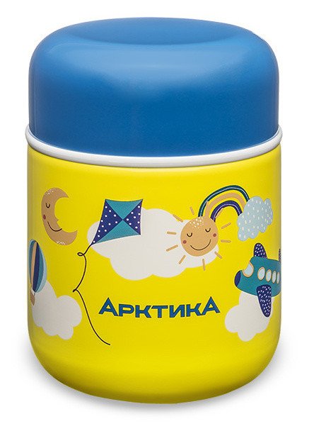 Термос для еды Арктика 411-280 желтый/рисунок