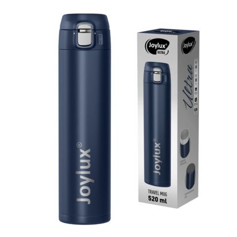 Термокружка JOYLUX Ultra Blue 700278 нерж, 520мл синий матовый