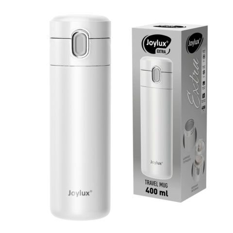 Термокружка JOYLUX Extra Style 700281 нерж, 400мл белый матовый