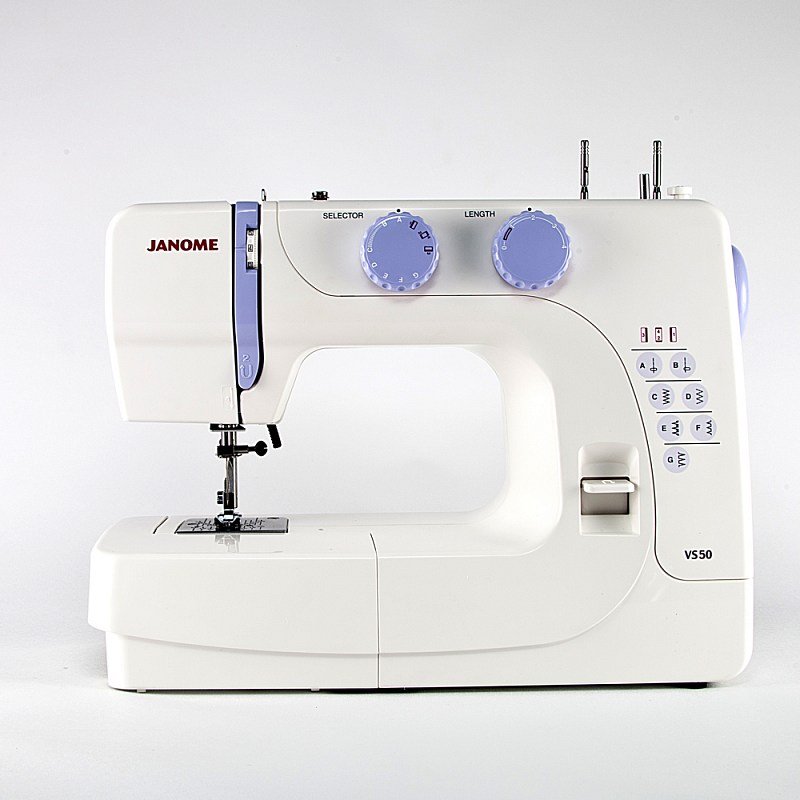 Швейная машина Janome VS 50 (VS50), электромеханическое управление, вертикальный качающийся челнок, количество операций: 8