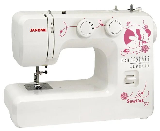 Швейная машина Janome Sew Cat 57 белый/рисунок