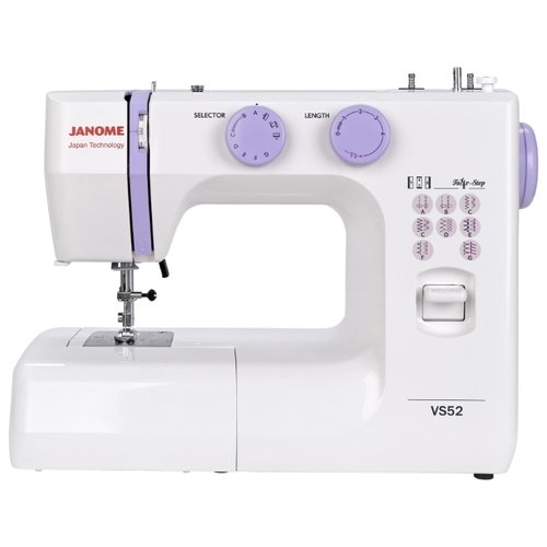 Швейная машина Janome VS 52 (VS52), электромеханическое управление, вертикальный качающийся челнок, количество операций: 13