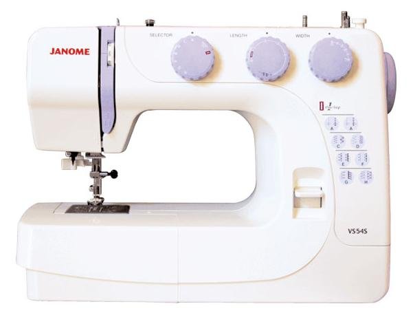 Швейная машина Janome VS 54 S (VS54S), электромеханическое управление, вертикальный челнок, количество операций: 15
