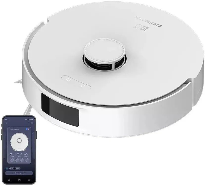 Робот-пылесос Polaris IQ Home PVCR 4750 100Вт белый