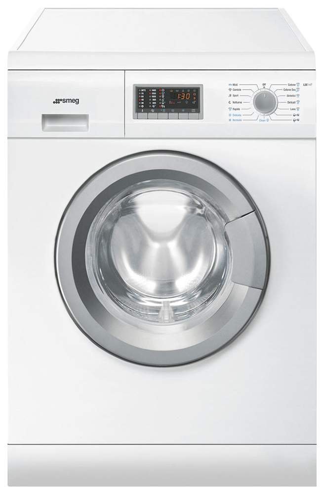 Встраиваемая стиральная машина с сушкой SMEG LSIA147S белый