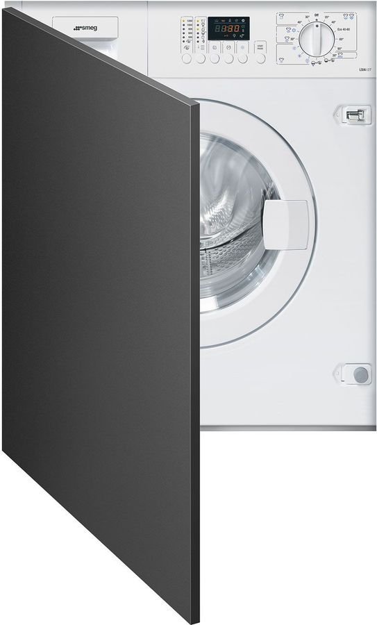 Встраиваемая стиральная машина с сушкой SMEG LSIA127 белый