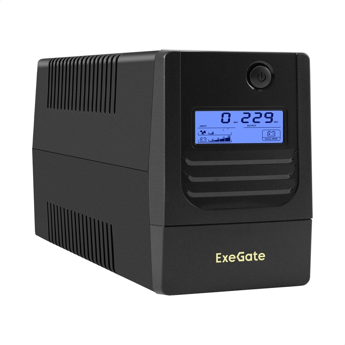 ИБП ExeGate Smart LB-800.LCD.AVR.4C13 (EX299759RUS) 800VA/480W, LCD, AVR, 4*C13, батарея 12V 9Ah, Black